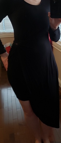 Asymmetrical Wrap Dress - Picture 3 of 9